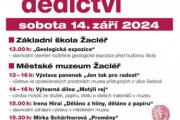 DNY EVROPSKÉHO DĚDICTVÍ 14. 9.  2024