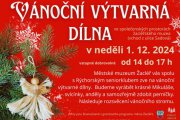 VÁNOČNÍ VÝTVARNÁ DÍLNA  1. 12. 2024